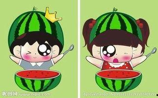 情侣吃瓜合照图片大全